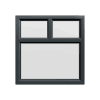 uPVC Window Anthracite Grey