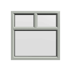 uPVC Window Agate Grey