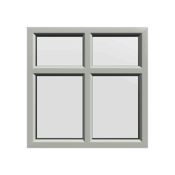 uPVC Window Agate Grey