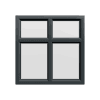 uPVC Window Anthracite Grey