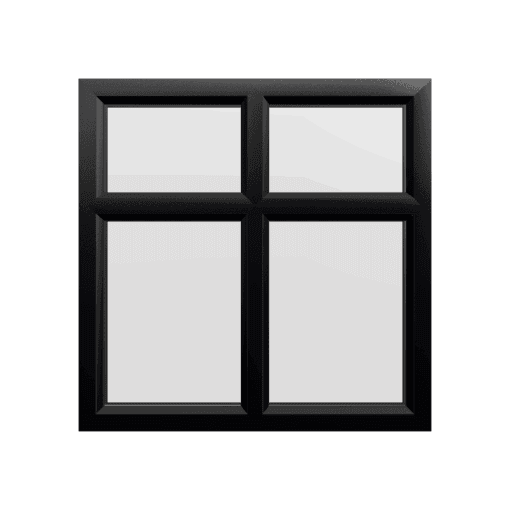 uPVC Window Black Woodgrain