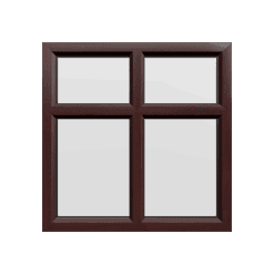 uPVC Window Rosewood Woodgrain