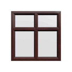 uPVC Window Rosewood Woodgrain