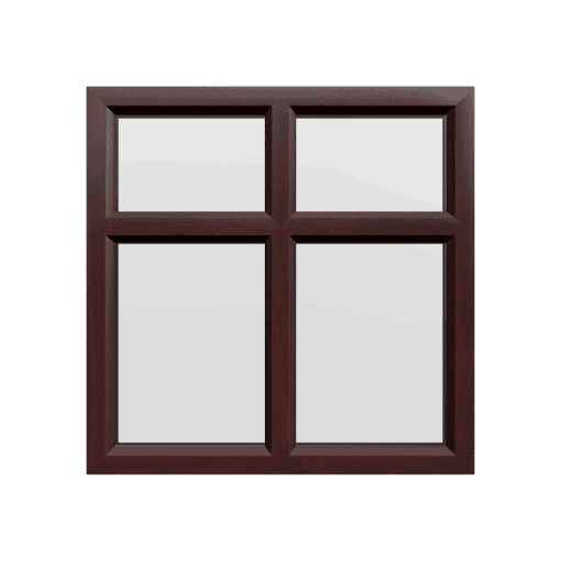 uPVC Window Rosewood Woodgrain