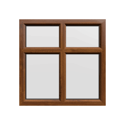 uPVC Window Golden Oak