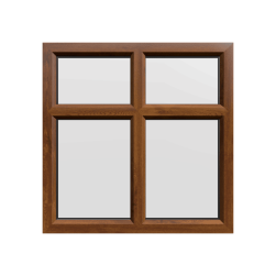 uPVC Window Golden Oak