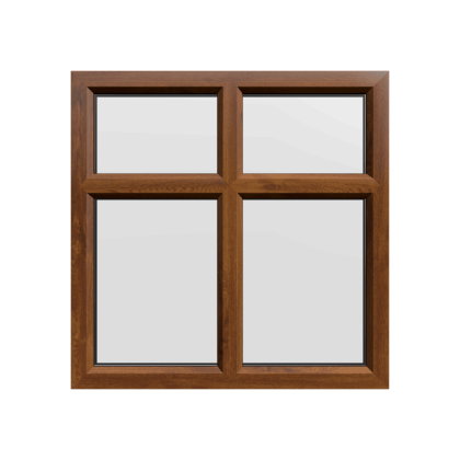 uPVC Window Golden Oak