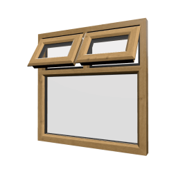 uPVC Window Irish Oak
