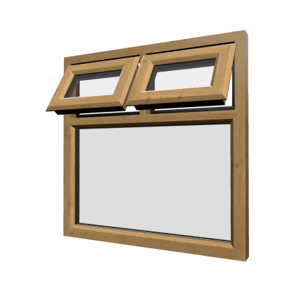 uPVC Window Irish Oak