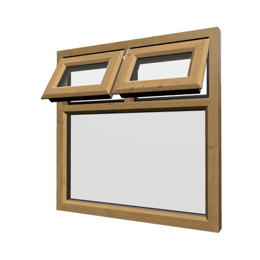 uPVC Window Irish Oak