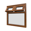 uPVC Window Golden Oak