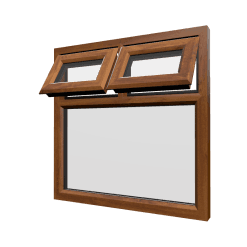 uPVC Window Golden Oak