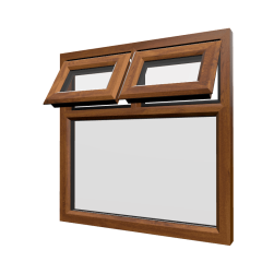 uPVC Window Golden Oak