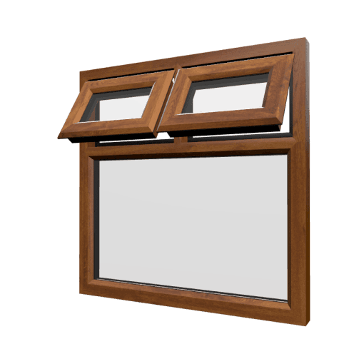 uPVC Window Golden Oak