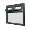 uPVC Window Anthracite Grey