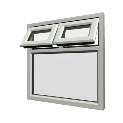 uPVC Window Agate Grey