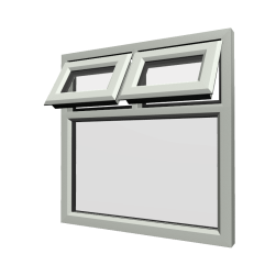 uPVC Window Agate Grey