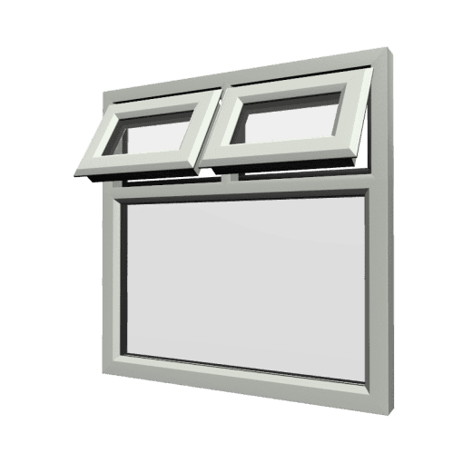 uPVC Window Agate Grey