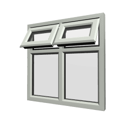 uPVC Window Agate Grey