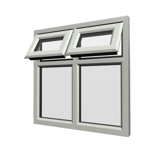 uPVC Window Agate Grey