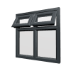 uPVC Window Anthracite Grey