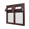 uPVC Window Rosewood Woodgrain