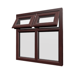uPVC Window Rosewood Woodgrain