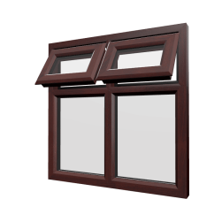 uPVC Window Rosewood Woodgrain