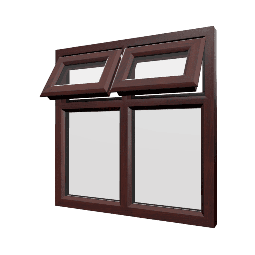 uPVC Window Rosewood Woodgrain