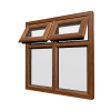 uPVC Window Golden Oak