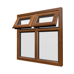 uPVC Window Golden Oak