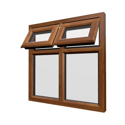 uPVC Window Golden Oak