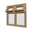 uPVC Window Irish Oak