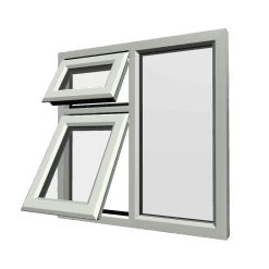 uPVC Window Agate Grey