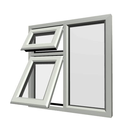 uPVC Window Agate Grey