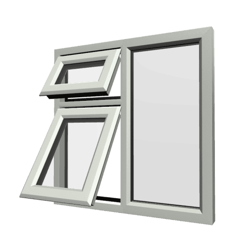 uPVC Window Agate Grey