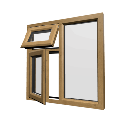 uPVC Window Irish Oak