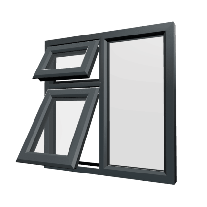 uPVC Window Anthracite Grey