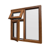 uPVC Window Golden Oak