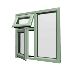 uPVC Window Chartwell Green