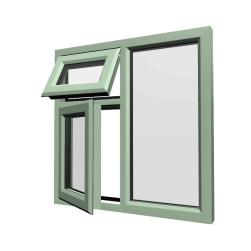 uPVC Window Chartwell Green