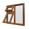 uPVC Window Golden Oak