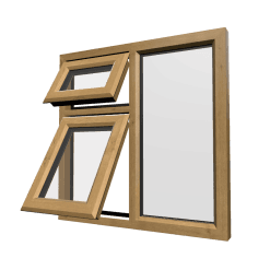uPVC Window Irish Oak