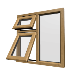 uPVC Window Irish Oak