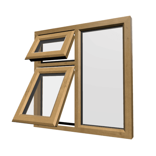 uPVC Window Irish Oak