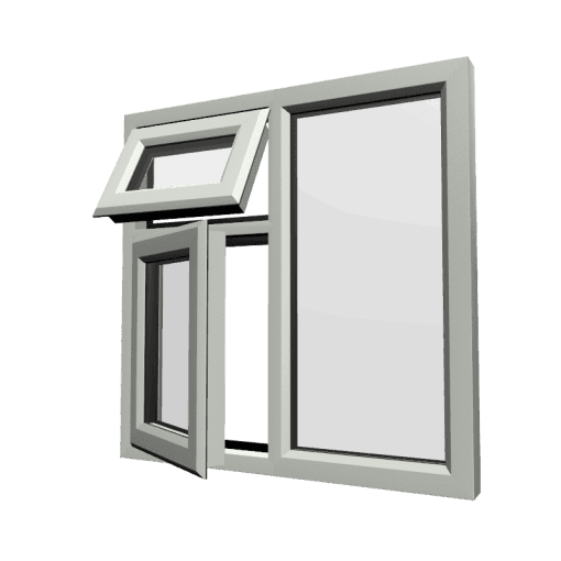 uPVC Window Agate Grey