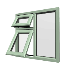 uPVC Window Chartwell Green