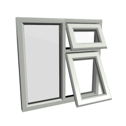uPVC Window Agate Grey