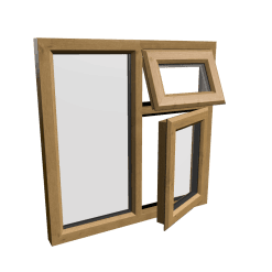uPVC Window Irish Oak