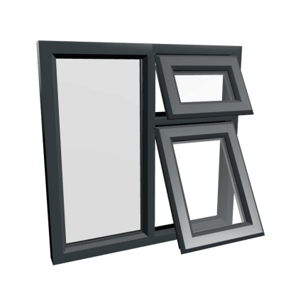 uPVC Window Anthracite Grey